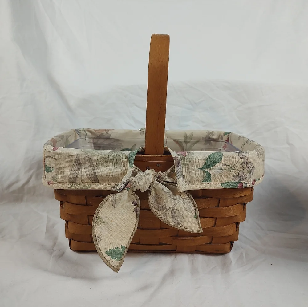 Longaberger 1992 Spring Basket Botanical Fields Liner Divided Plastic Protector - Picture 5 of 12